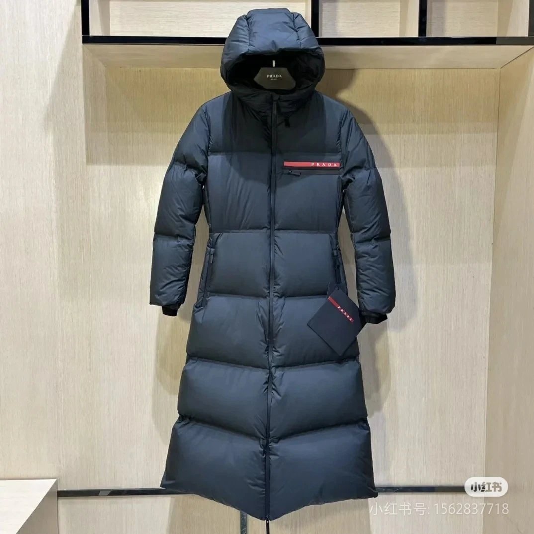 【DX129-10】冬季长款连帽羽绒服