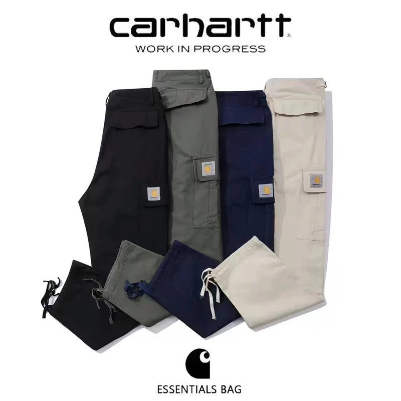 【DX46】宽松多口袋束脚裤直筒休闲百搭